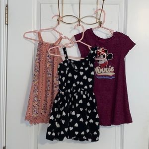 3 adorable summer dresses size 18m-2t